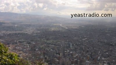 Bogota Colombia as seen from Montserrate